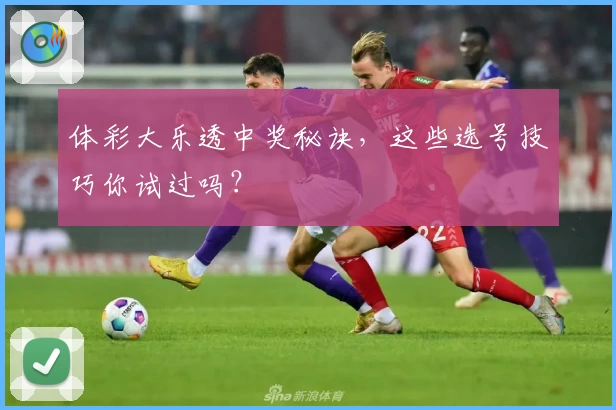 体彩大乐透中奖秘诀，这些选号技巧你试过吗？